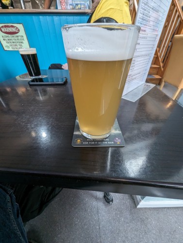 A pint of beer